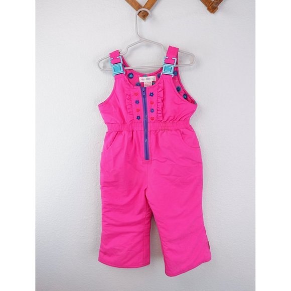 Vintage Gymboree pink overalls jumpsuit ski snowsuit, size small - Picture 6 of 15
